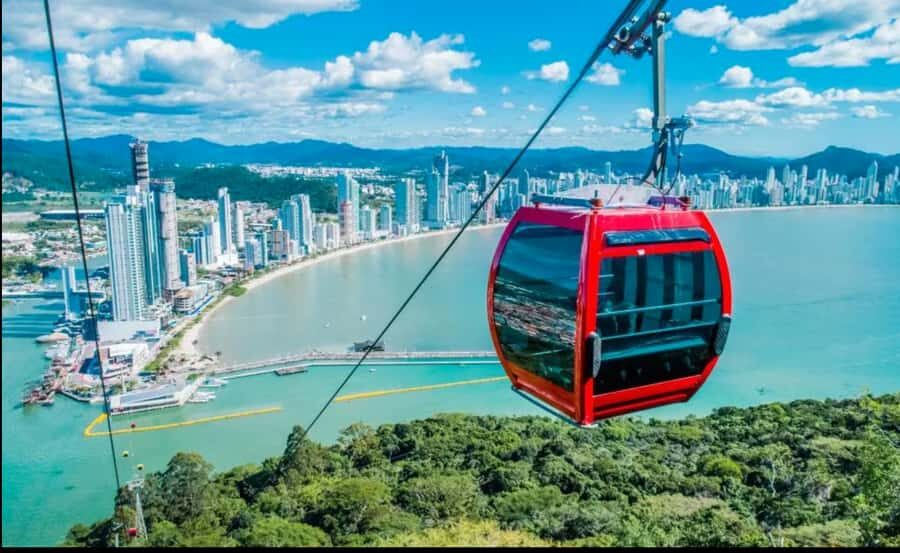 Florianópolis: Camboriu & Unipraias Park with Cable Car Ride - Unipraias Park cable car: three stations, one huge Atlantic Forest view