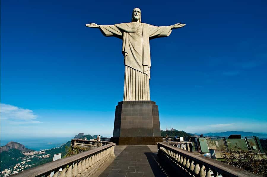 Rio: Christ The Redeemer Half Day Tour With Pick up - Reaching the Christ the Redeemer Statue at 710 Meters