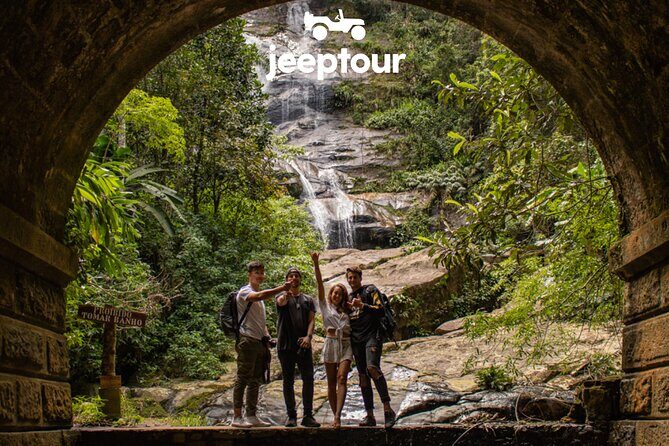 Rio de Janeiro Jeep Tour : Tijuca Forest - Cascatinha Taunay: 35 meters of waterfall and a useful break