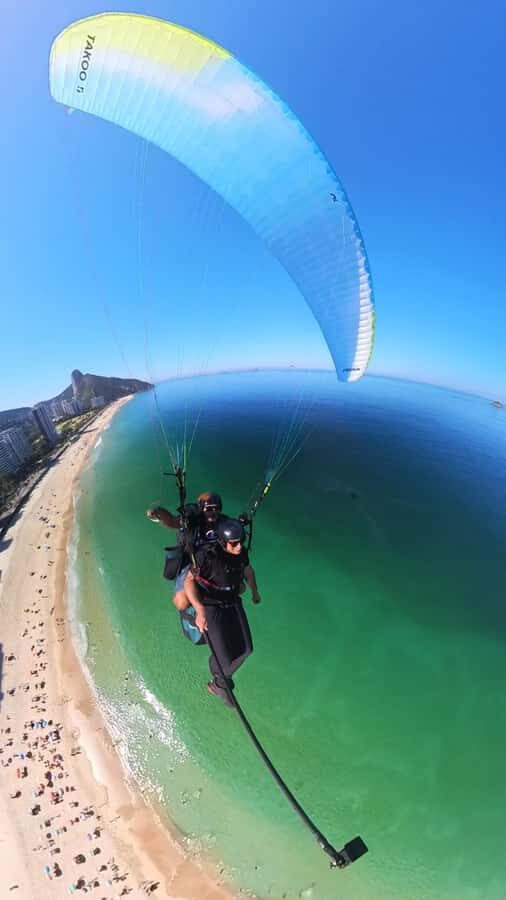 Rio de Janeiro : Paragliding Tandem Flights over Rio - Landing at the Club or on Sand, Plus the Footage Transfer